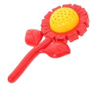 GARIOUANS Campana De Mano De Girasol Para Bebés Juguete De Agarre Color Rojo Juguete Para Estimulación Temprana Casa