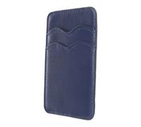 GARIOUANS Cartera Adhesiva para Teléfono de Sintética Funda Portatarjetas para Móviles Soporte de Tarjetas de Crédito y ID Compatible con Varios Instalación Color Azul