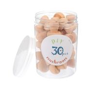 GARIOUANS Clavijas de Setas de Madera para Manualidades, 30 Piezas Naturales, Juguetes de Bricolaje para, Actividades Creativas y Decoración de Escritorios