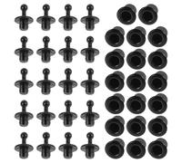 GARIOUANS Clip de Rejilla Acústica para Altavoces, Kit de Montaje de Parrilla de Audio, 20 Piezas Insertos Cortos y Largos, Accesorios DIY para Reparación de Altavoces, Color Negro, Fácil