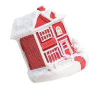 GARIOUANS Conjunto de Casas Resina para Decoración de Adornos Navideños de Ornamentación de Pueblo Decoraciones