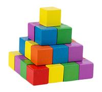 GARIOUANS Cubos de Madera Pequeños para Educación Temprana Bloques DIY Material Duradero y para Proyectos Manualidades y Matemáticas