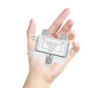 GARIOUANS Divisor de Cable Coaxial 1 Entrada 2 Salidas 5-2400 MHz Compatible Rg6 para Televisión por Cable y Satélite Accesorio Bidireccional para Distribución de Señal Digital y Analógica