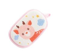 GARIOUANS Esponja para Baño de Ñiño Recién Nacido de Algodón y Poliéster Diseño de Dibujos Animados de Alce Suave y Delicada para Piel Sensible Adecuado para Higiene y Baño Infantil