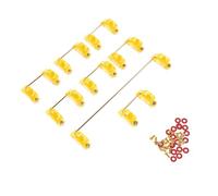 GARIOUANS Estabilizador De Placa De Montaje para Teclado Mecánico, Satélite 2u y 6.25u, Accesorio Profesional para Computadoras, Color Naranja, Compatible Teclados Grandes, Adecuado para DIY