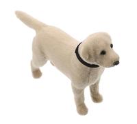GARIOUANS Estatua De Perro Labrador Realista Figurita De Simulación Detallada Decoración De Escritorio para Hogar Creativo para Amantes Animales