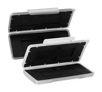 GARIOUANS Estuche Rígido Negro para Disco Duro M.2, Caja Protectora Portátil de Plástico y Espuma, Resistente Humedad y Fácil de Abrir, Pack de 2 Unidades para Almacenamiento Seguro