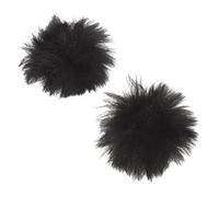 GARIOUANS Fundas a Prueba de Viento para Micrófono de Solapa 10 Mm Negras, 2 Piezas, Accesorios para Micrófono Profesionales, Protección contra Saliva y Viento para Grabación en Directo