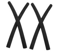 GARIOUANS Fundas Antideslizantes para Manillar de Cochecito Negro de Espuma, Protectores Aplicables para Agarre Cómodo, Accesorios para Cochecitos de Niño, 4 Unidades para Padres en Paseo