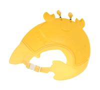 GARIOUANS Gorro Baño Niña Ajustable con Visera Protectora para Lavar Pelo y Niñas Diseño Cómodo y Seguro Protege Ojos y Oídos durante Ducha Color Limón