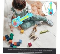 GARIOUANS Guitarra Eléctrica de Juguete para Diseño de Sonido y Luz Instrumento Musical Educativo para Desarrollo Musical Infantil Colores Aleatorios sin Batería Color Color Aleatorio