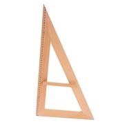 GARIOUANS Herramienta Didáctica De Medición De Ángulos Regla De Madera Triangular 52x29cm para Profesores En Enseñanza Matemática