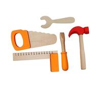 GARIOUANS Herramientas de Madera para Martillo Destornillador Llave y Juguete Educativo de Imitación para Desarrollo Temprano y Decoración de Sala de Estar