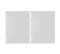 GARIOUANS Hojas Protectoras para Monedas de Colección 58 Mm, Estuche Álbum Transparente 12 Compartimentos por Hoja A4, Funda Acrílica Suelta para Almacenamiento y Exhibición