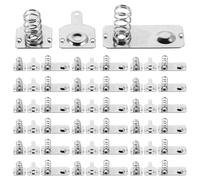 GARIOUANS Juego de 20 Piezas de Placas de Resorte para Batería AA, Contactos de Resorte Metálicos para Caja de Batería, Repuesto para Bricolaje, Alta Conductividad y Elasticidad