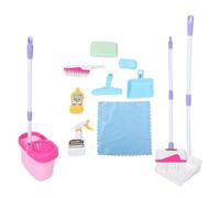 GARIOUANS Juego de Limpieza Infantil para Niñas 12 Piezas Rosa Juego de Escoba y Recogedor Pequeño Set de Juguetes de Limpieza Montessori para Desarrollar Coordinación Mano-Ojo y Realista