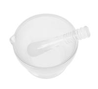 GARIOUANS Juego Mortero y Cuenco de Vidrio con Mano para Moler Especias y Muestras Químicas Diseño Resistente para Cocina y Laboratorio 75 ml