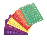 GARIOUANS Juegos de Tarjetas Telepáticas para Trucos Mentales, 5 Sets de 6 Cartas Numéricas Reutilizables para Ilusionismo de Halloween y Actuaciones Escénicas