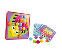 GARIOUANS Juguete Educativo Infantil de Mosaico con Clavijas Forma de Hongo Bandeja y Tarjetas para Preescolar Desarrollo de Motricidad Fina y Coordinación Mano-Ojo Color Color Aleatorio