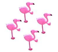 GARIOUANS Juguetes Inflables para Piscina de Flamencos 4 Piezas PVC para Niños y Adultos, Livianos y Portátiles, Ideales para Fiestas, Piscina y Playa, Juego de Agua Divertido y Resistente