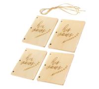 GARIOUANS Libros de Votos Matrimoniales de Madera Papel Kraft Artesanal 4 Piezas 2 Juegos Cuadernos Rústicos para Boda y Compromiso Accesorios para Decoración y Recuerdos de Eventos