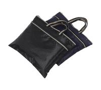 GARIOUANS Maletín de Trabajo para Hombre 2 Piezas Bolsa Organizadora de Documentos con Asa, Bolsa para Computadora Portátil de Tela Oxford Resistente al Agua en Negro y Azul para