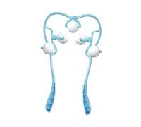 GARIOUANS Masajeador Manual de Cuello con Bolas Relajante y Ergonomía para de Tensión Cervicales Color Azul