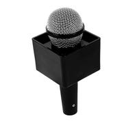 GARIOUANS Micrófono de Juguete de Simulación para Niños 17 Cm Negro Accesorio de Modelado de Micrófono para Karaoke Fiestas y Actuaciones Teatral de Imitación