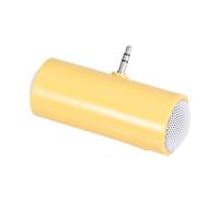 GARIOUANS Mini Altavoz Portátil Jack para Teléfono y Tablet Compacto y Ligero sin Batería Color Amarillo Compatible con Dispositivos con Entrada de Audio Estándar
