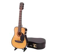 GARIOUANS Mini Guitarra Decorativa Modelo Realista para Decoración del Hogar Instrumento Musical Miniatura como Adorno y Ayuda Didáctica