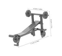 GARIOUANS Miniatura Gimnasio Accesorio para Casa Muñecas Kit Bricolaje Microequipos Ejercicio Detallados Material Maquetas Compacto Portátil Educativo