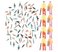GARIOUANS Molde de Figuras de Personas Multicolores Escala N 1:150 para Modelismo 100 Piezas Pintadas Surtidas, para Dioramas y Paisajes en Proyectos de Trenes y Maquetas Estilo Aleatorio