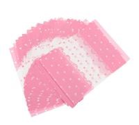 GARIOUANS Papel de Obsequio Hornear Dulces Encaje Rosa, 500 Piezas, Papel Celofán Artesanal para Manualidades y Envoltorios, Adecuado para Pastelería y Decoración de Regalos
