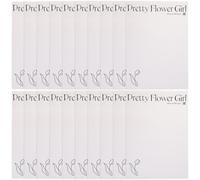 GARIOUANS Papel para Envolver Flores Blanco 20 Hojas Tamaño Medio de Papel Kraft para Ramos Adecuado para Floristerías Bodas Cumpleaños y Decoración de Bouquets