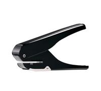 GARIOUANS Perforadora Manual Ovalada para Tarjetas de Identificación un Agujero Estructura Metálica Resistente Capacidad para Perforar hasta 10 Hojas Adecuado para Oficina y Uso