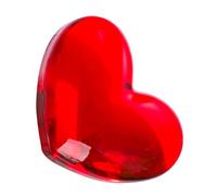 GARIOUANS Pisapapeles Piedra en Forma de Corazón Rojo para San Valentín, Centro de Mesa Boda 1 Pieza, Adorno Cristal Natural Decoración Hogar Aniversario Regalos