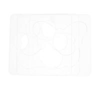 GARIOUANS Plantillas Acrílicas para Acolchado 3 Piezas, Transparente, Patrones de Pata y Hueso, Compatibles Máquinas de Coser Domésticas, Ideales para Patchwork y Costura de