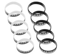 GARIOUANS Pulseras de Silicona Teclas de Piano 12 Piezas 6 Negras 6 Blancas para Fiestas Musicales Pulseras de Notas Musicales Duraderas Obsequio Adecuado para Eventos y Amantes Música