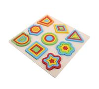 GARIOUANS Puzzle de Formas Geométricas de Madera para Desarrollo Sensorial y Autismo Juguete Educativo Montessori para Edad Preescolar Tablero de Clasificación de Colores y Figuras Didáctico