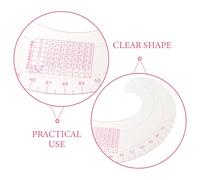 GARIOUANS Regla Curva para Coser 2 Piezas Juego de Reglas de Costura Profesionales de Plástico Ligero Herramienta de Medición para Corte y Patronaje Confección y Sastrería