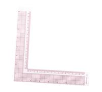 GARIOUANS Regla de Costura Forma de Escuadra Métrico Transparente con Roja Herramienta Multifunción para Patronaje Corte y Confección de Ropa para Modistas y Diseñadores