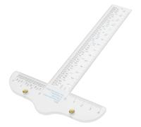 GARIOUANS Regla de Dibujo Profesional en Forma de T Transparente Diseño Simple de Plástico para Alineación en Costura y Pintura