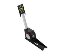 GARIOUANS Regla Medidor Altura Retráctil Metros para Cinta Métrica Abs PVC con Mecanismo Auto-bloqueo Instrumento Medición Estatura Crecimiento Independiente Negro
