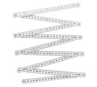 GARIOUANS Regla Plegable de Plástico de Metros Escala Profunda Resistente Bisagras Internas de Grados para Carpinteros y Proyectos DIY Húmedos