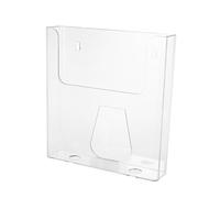 GARIOUANS Soporte Acrílico Transparente para Folletos Pared Organizador de Revistas para Oficinas Exhibidor de y Menús Diseño Accesible y Ahorro de Espacio para Promociones y Publicidad