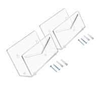 GARIOUANS Soportes Acrílicos Transparentes para Correo 2 Piezas, Organizador de Cartas y Sobres para Escritorio, Expositor de Postales y Archivador Acrílico para Oficina, Escuela y Hogar