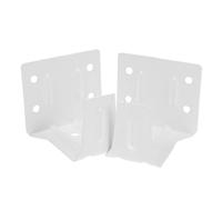 GARIOUANS Soportes De Montaje para Persianas Mini Blancos Soporte Central Metálico para Riel Superior Clips para Cenefas De Persianas Instalación y Cortinas Paquete De 2 Unidades