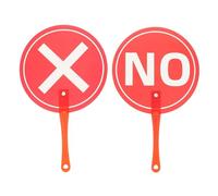 GARIOUANS Tableros de Votación Portátiles 2 Piezas Paletas de Respuesta para Educación Temprana Uso Escolar Señales de Sí, No, Correcto E Incorrecto