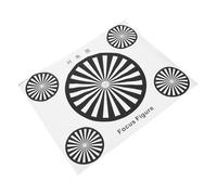 GARIOUANS Tarjeta de Prueba de Enfoque para Cámara Ip Gráfico de Calibración de Lente Ptz de Alta Resolución Ayuda para Ajuste de Nitidez Cctv y Lentes Fotográficos Adhesivo