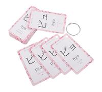 GARIOUANS Tarjetas Didácticas Japonesas para Principiantes Portátiles y Resistentes Método Educativo para Aprender Vocabulario Pronunciación y Lectura del Idioma Japonés Diseño Anilla